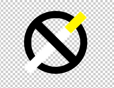 ps制作禁烟标志的效果图