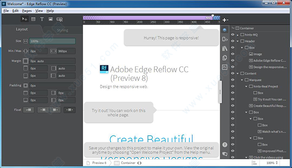 Adobe Edge Reflow CC(Preview 8)