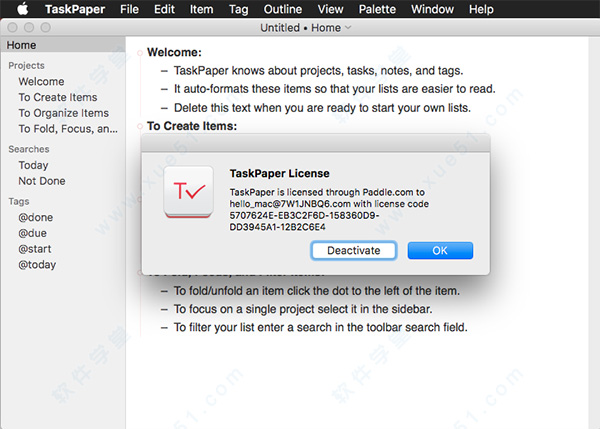 taskpaper mac