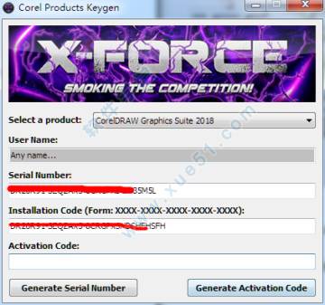 coreldraw(cdr)2018注册机(含序列号)