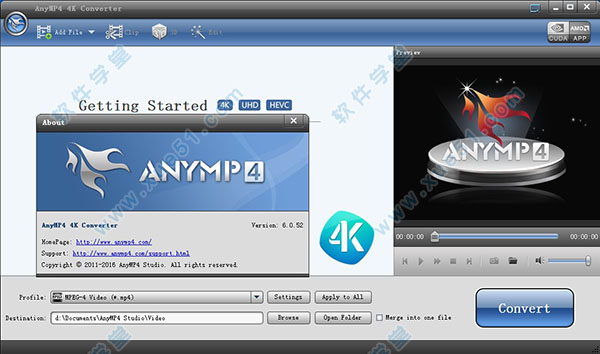 4K视频转换器(AnyMP4 4K Converter)破解版