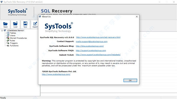SysTools SQL Recovery 11破解版