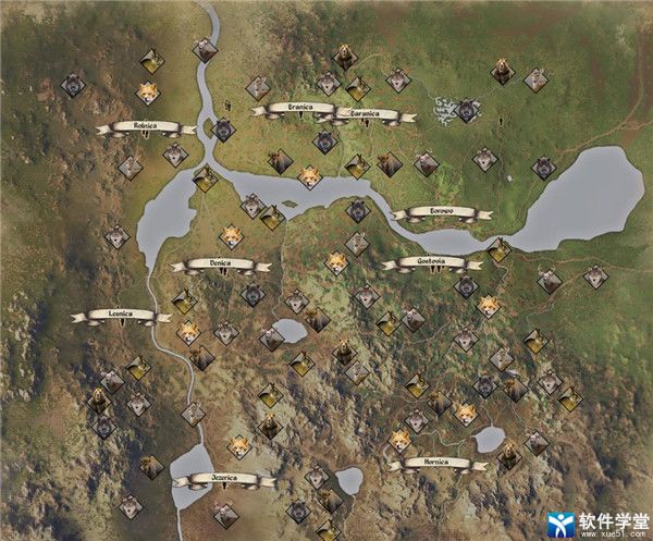 中世纪王朝动物资源分布图