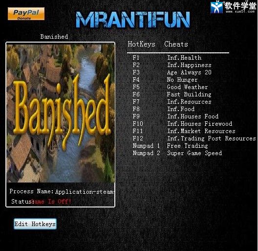 放逐之城修改器