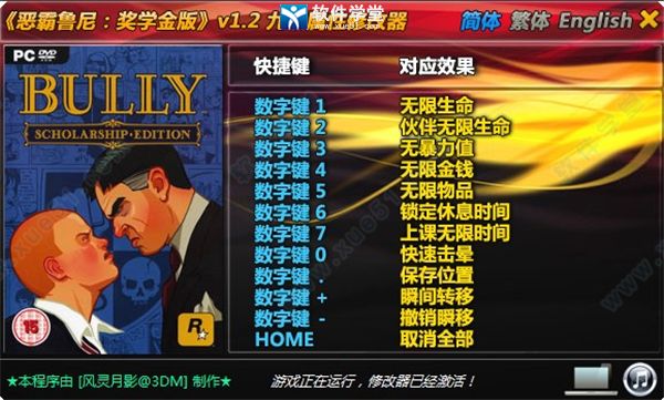 恶霸鲁尼奖学金版修改器