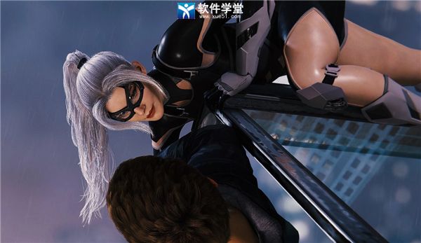 漫威蜘蛛侠重制版黑猫性感缕空战衣MOD