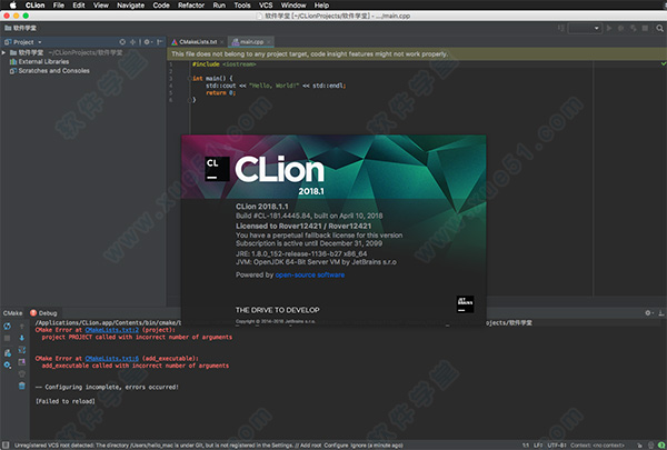 clion mac 2018破解版