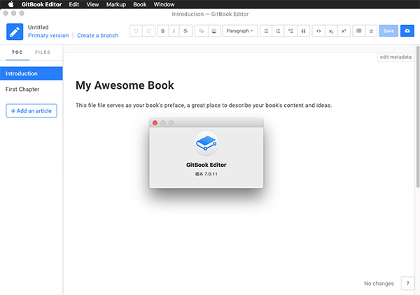 gitbook editor mac