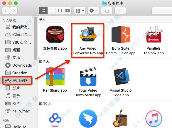 3打开【Any Video Converter Pro.app】