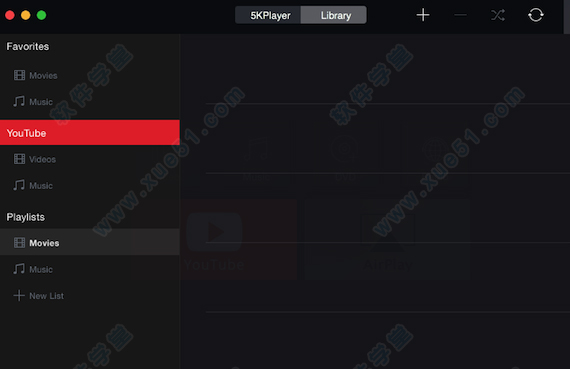 5.5KPlayer for Mac的软件功能