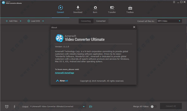 Aimersoft Video Converter Ultimate 11破解版