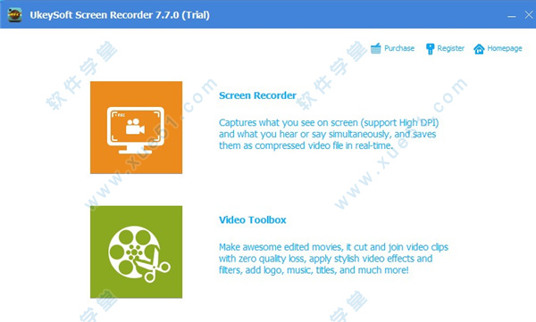 屏幕录制软件UkeySoft Screen Recorder v7.7.0破解版