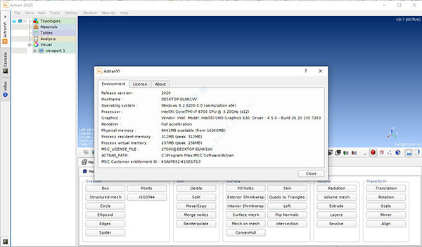 MSC Actran 2020中文破解版