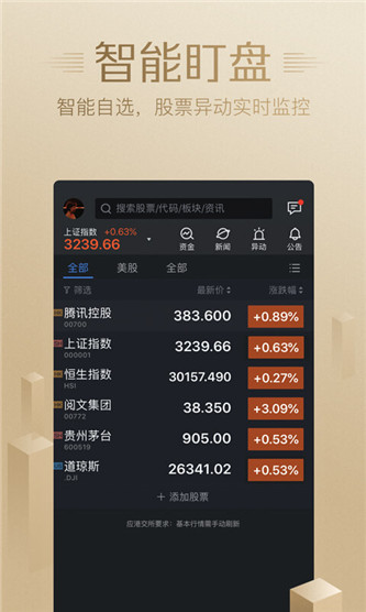 腾讯自选股电脑版